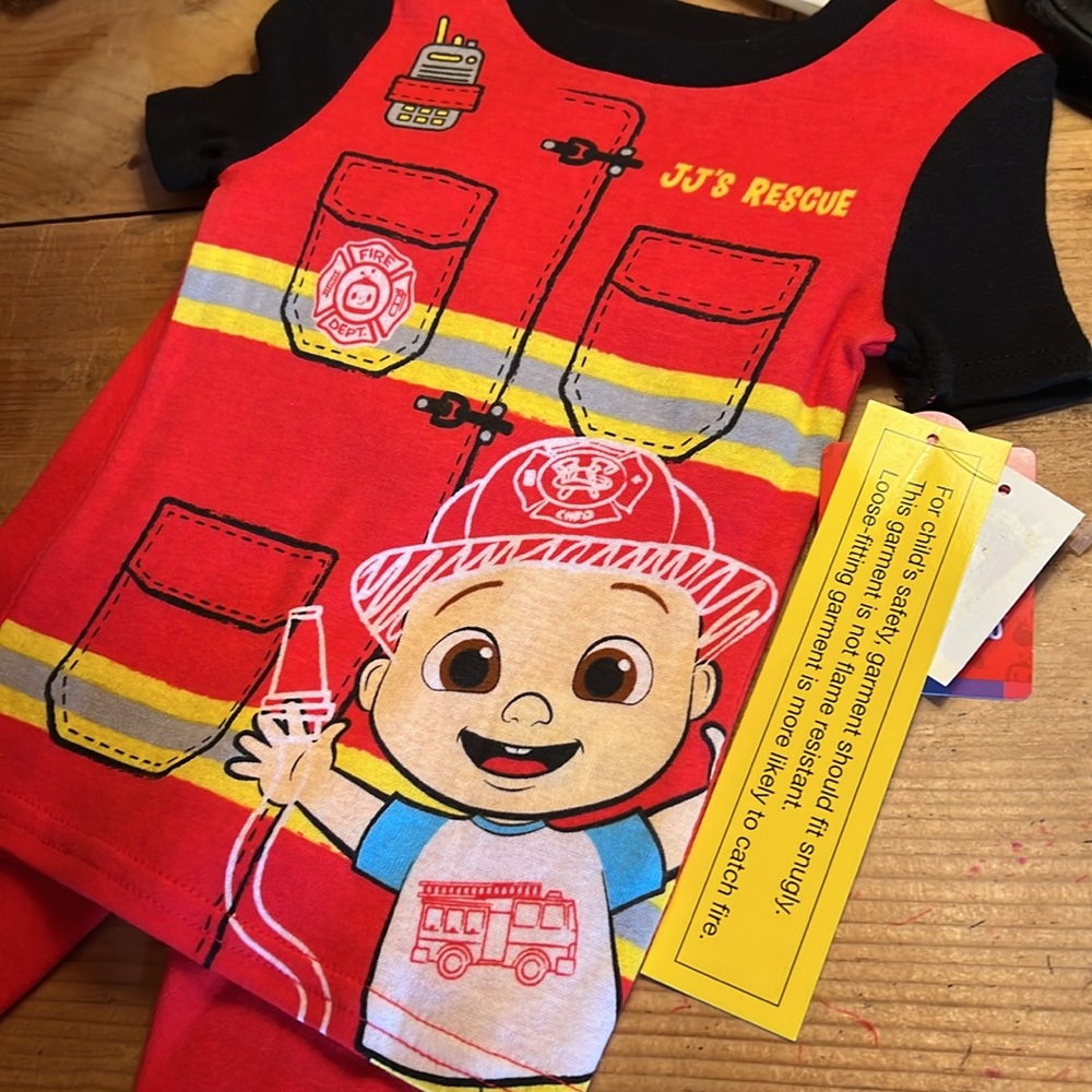 Cocomelon JJs Rescue Firefighter PJ set size 18M  NWT - Picture 16 of 16